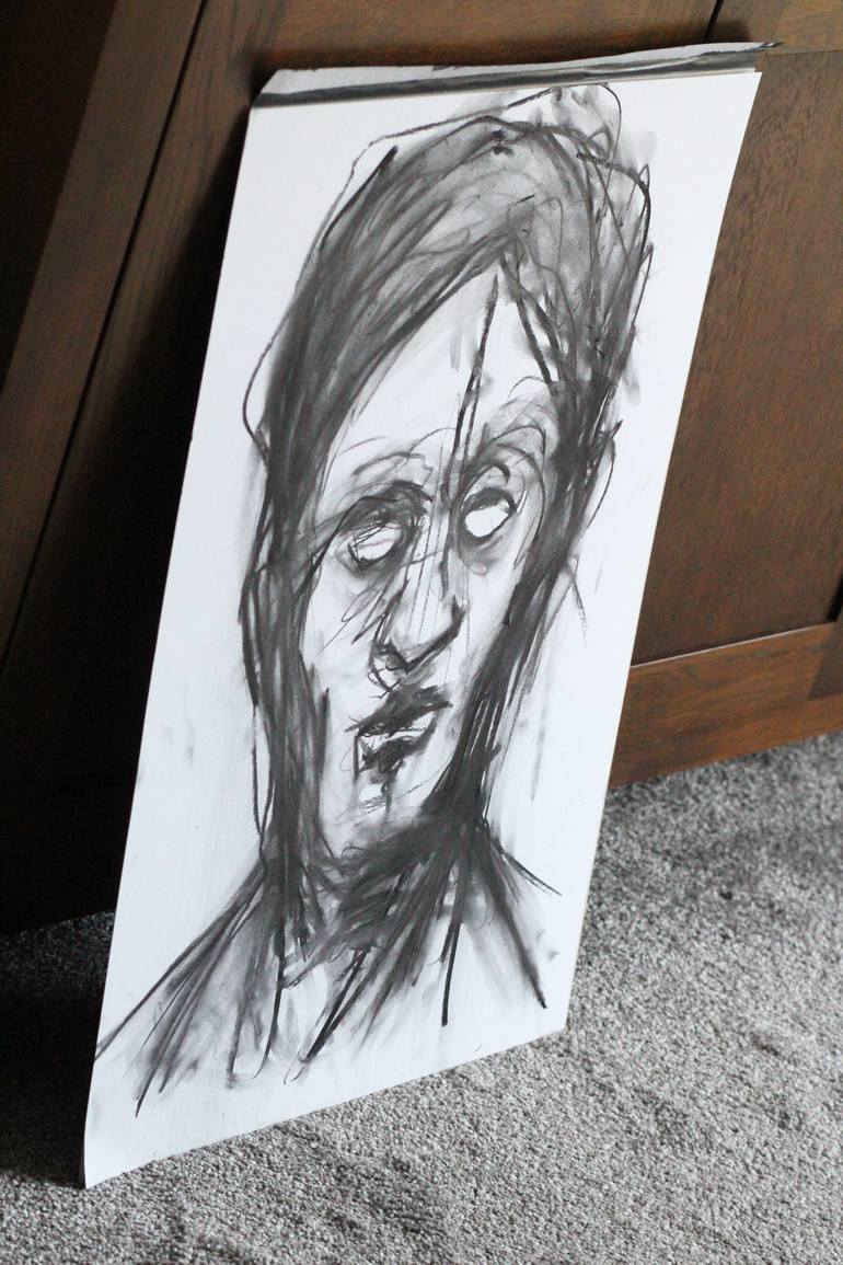 Original Portraiture Men Drawing by Mark Barrable