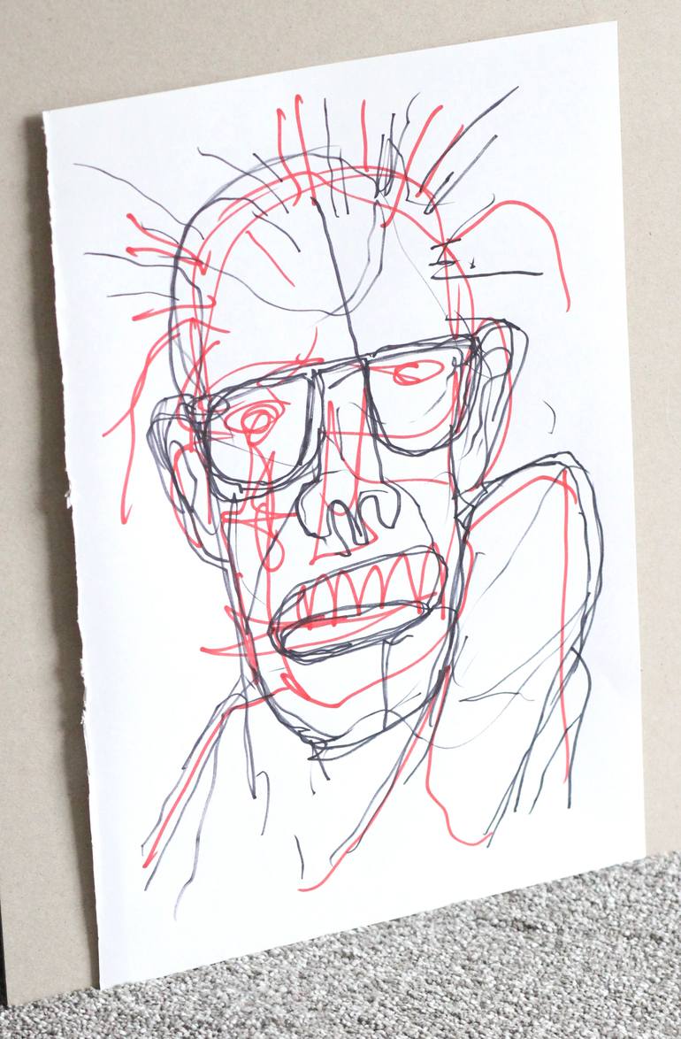 Original Contemporary Men Drawing by Mark Barrable