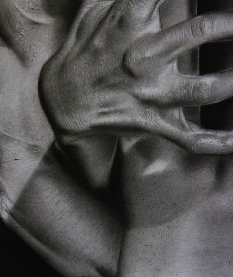 Original Realism Body Drawing by Chidindu Udeagha