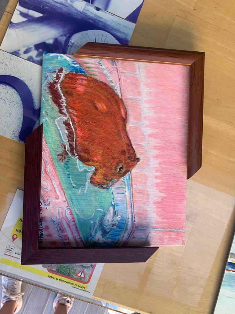 Original Abstract Animal Painting by Carlos Strassburger