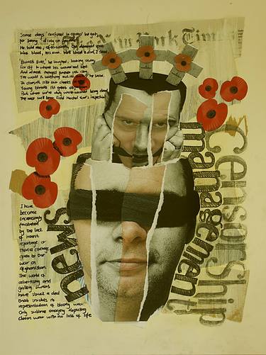 Original Political Collage by Barbara Balmer