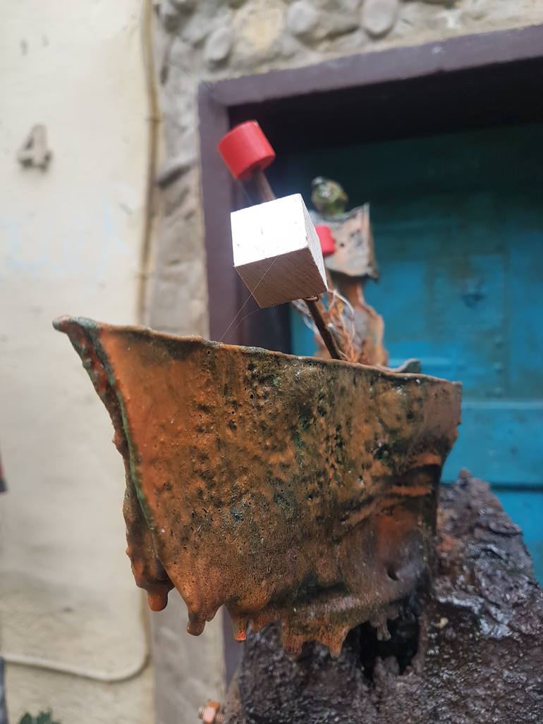 Original Abstract Boat Sculpture by Carlo Moschella