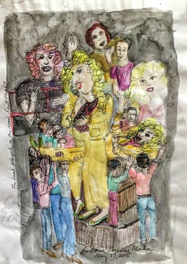 Original Documentary Performing Arts Drawings by Barbara Mann