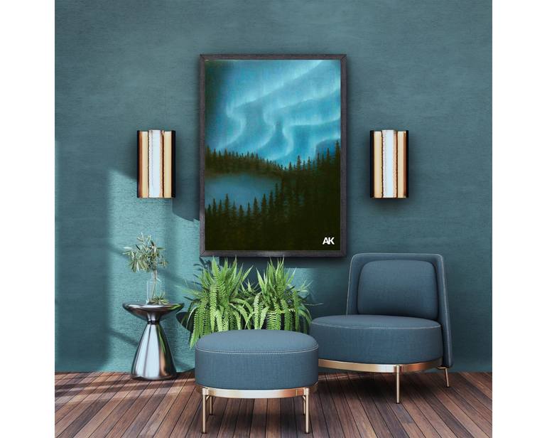 Original Realism Nature Painting by A Khan