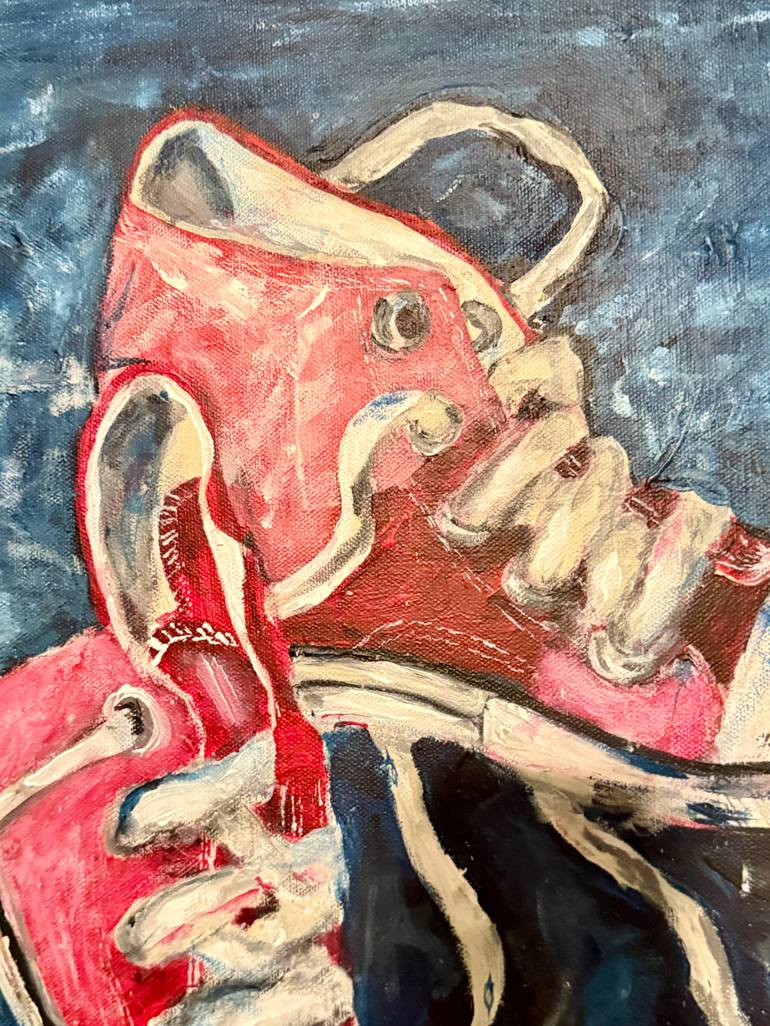 Original Abstract Expressionism Fashion Painting by Heather Salvador