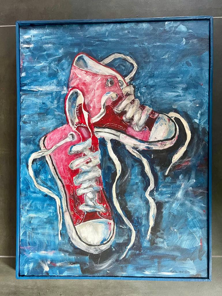 Original Abstract Expressionism Fashion Painting by Heather Salvador