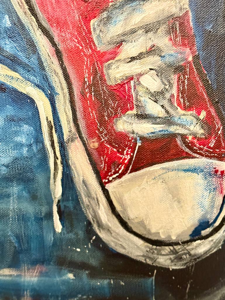 Original Abstract Expressionism Fashion Painting by Heather Salvador