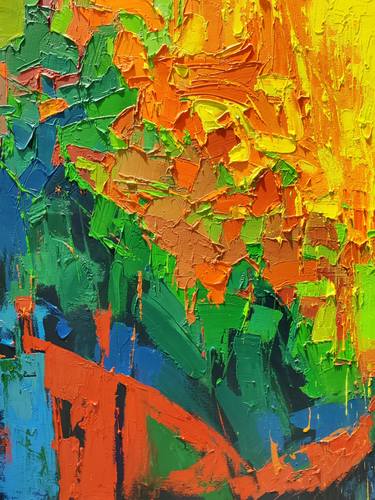 Original Abstract Expressionism Abstract Paintings by Abhishek Kumar