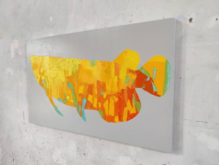 Original Abstract Animal Painting by Abhishek Kumar