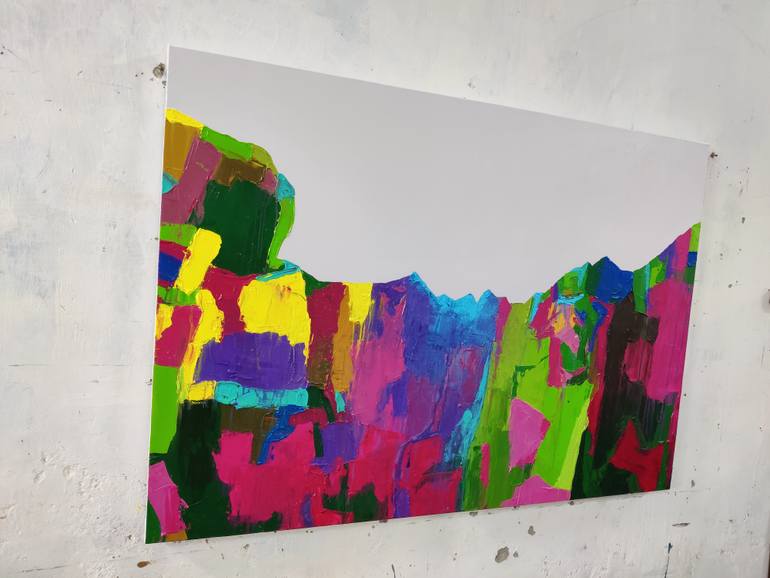 Original Abstract Nature Painting by Abhishek Kumar