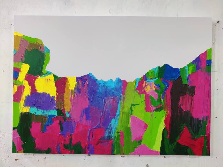 Original Abstract Nature Painting by Abhishek Kumar