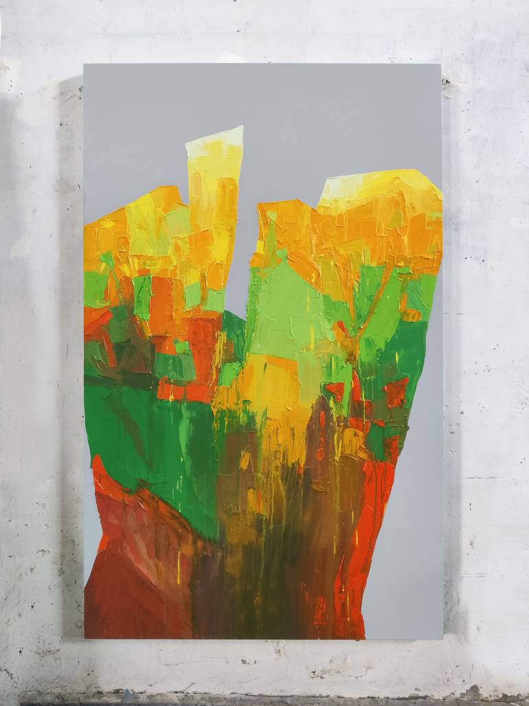Original Abstract Expressionism Abstract Painting by Abhishek Kumar