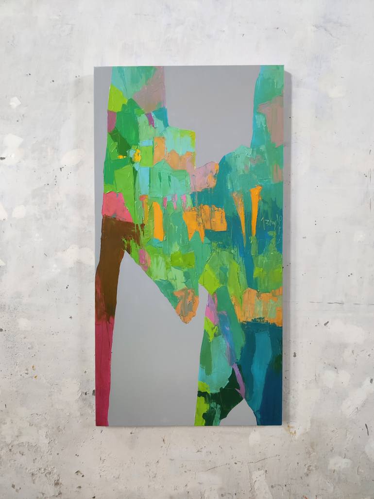 Original Abstract Expressionism Abstract Painting by Abhishek Kumar