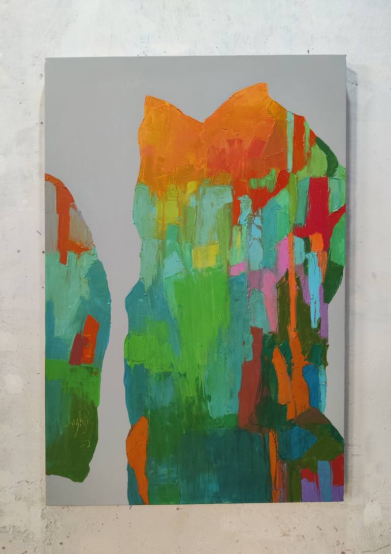 Original Abstract Expressionism Abstract Painting by Abhishek Kumar