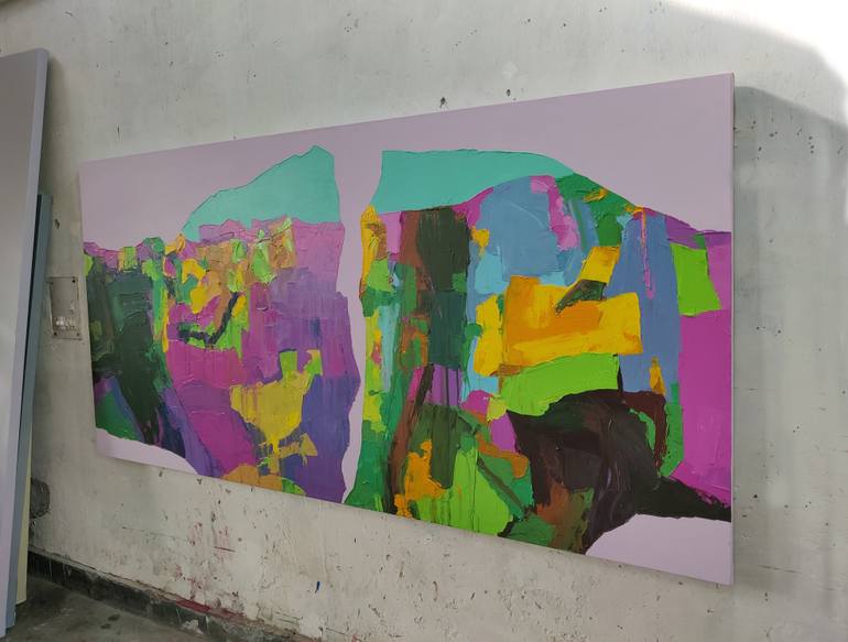 Original Abstract Expressionism Abstract Painting by Abhishek Kumar