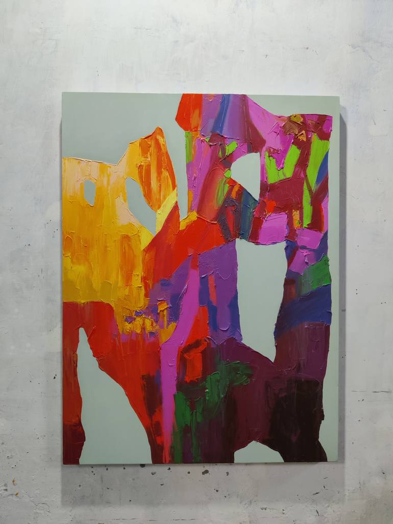 Original Abstract Expressionism Abstract Painting by Abhishek Kumar
