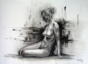 Original Realism Nude Drawings by Abhishek Kumar