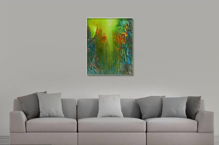 Original Abstract Expressionism Landscape Painting by Abhishek Kumar