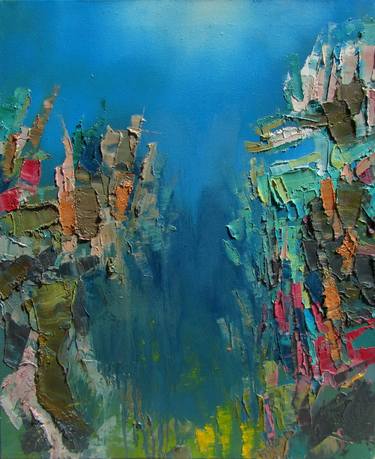 Print of Abstract Expressionism Landscape Paintings by Abhishek Kumar