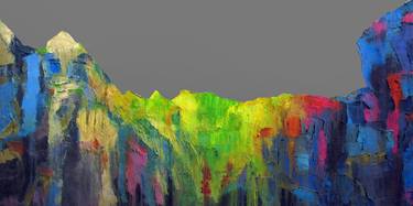 Original Abstract Expressionism Landscape Paintings by Abhishek Kumar
