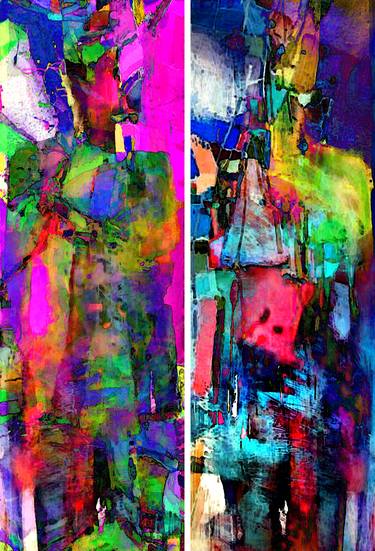 Original Abstract Expressionism Abstract Mixed Media by Abhishek Kumar
