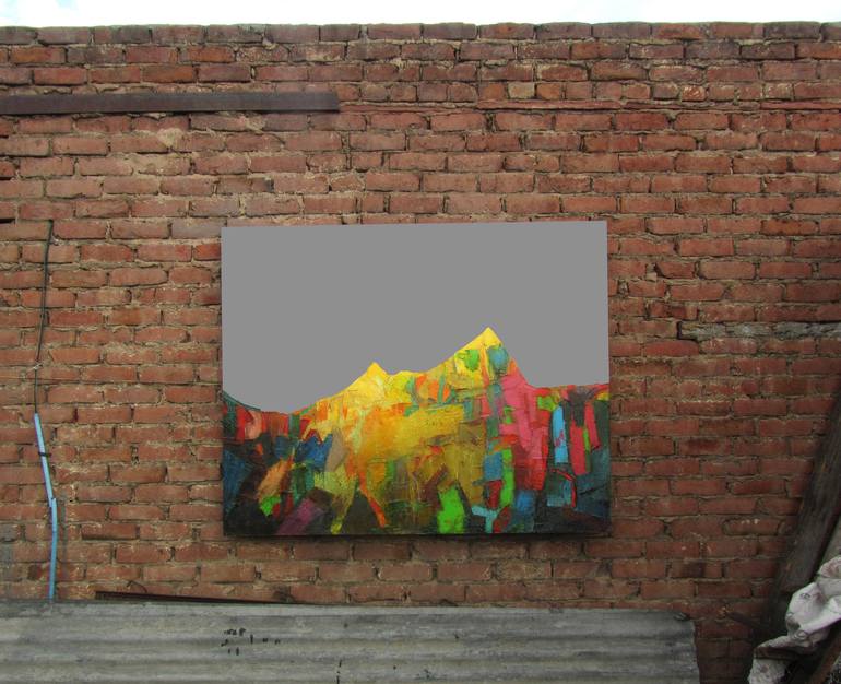 Original Abstract Landscape Painting by Abhishek Kumar