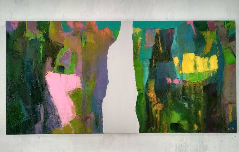 Original Abstract Nature Painting by Abhishek Kumar