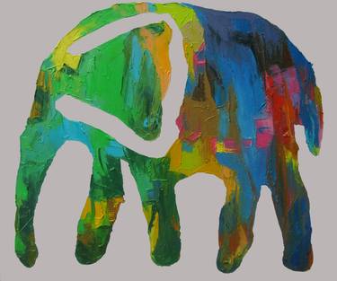 Original Abstract Animal Paintings by Abhishek Kumar