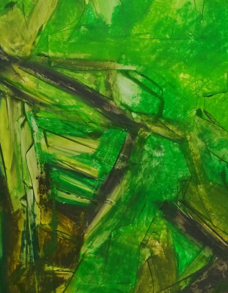 Original Abstract Nature Painting by Abhishek Kumar