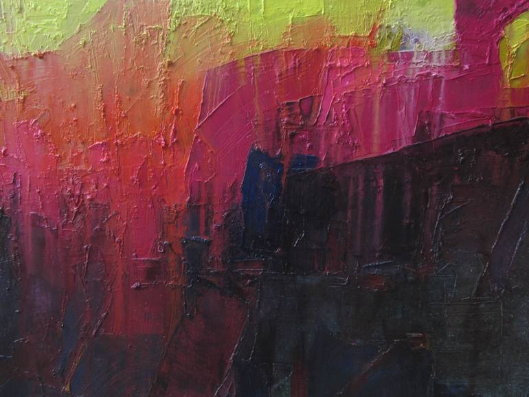 Original Abstract Landscape Painting by Abhishek Kumar