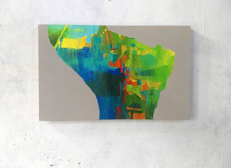 Original Abstract Expressionism Tree Painting by Abhishek Kumar
