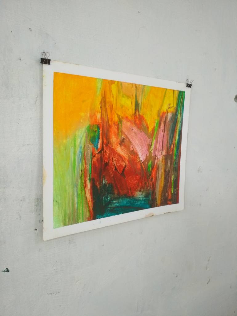 Original Abstract Landscape Painting by Abhishek Kumar