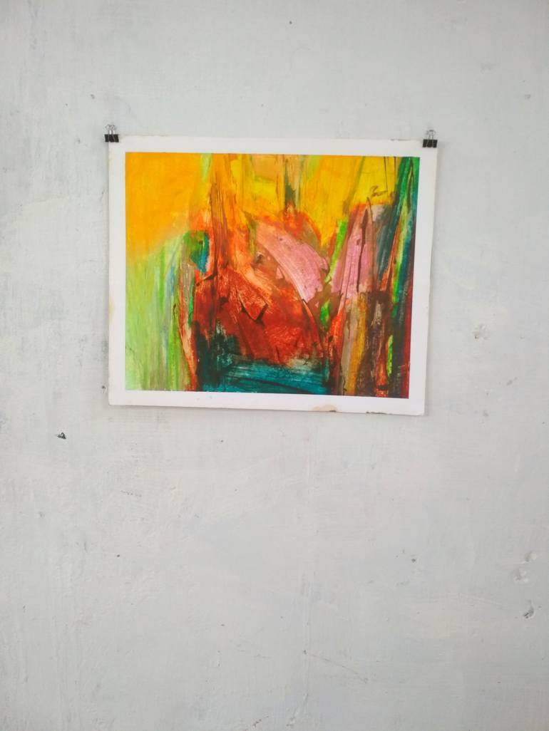 Original Abstract Landscape Painting by Abhishek Kumar