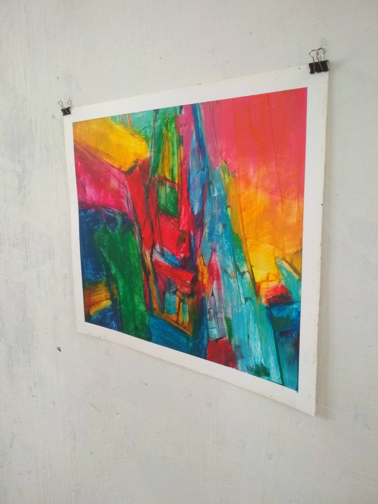 Original Abstract Expressionism Abstract Painting by Abhishek Kumar