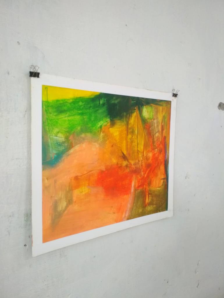 Original Abstract Expressionism Abstract Painting by Abhishek Kumar