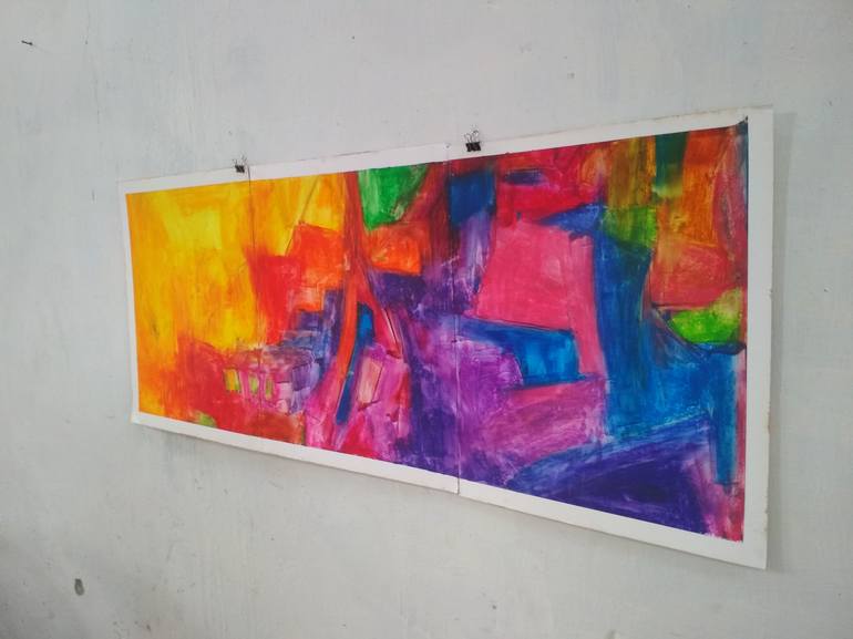 Original Abstract Landscape Painting by Abhishek Kumar