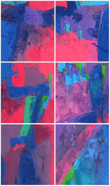 Original Abstract Expressionism Abstract Paintings by Abhishek Kumar