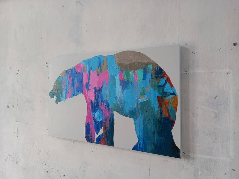 Original Abstract Animal Painting by Abhishek Kumar