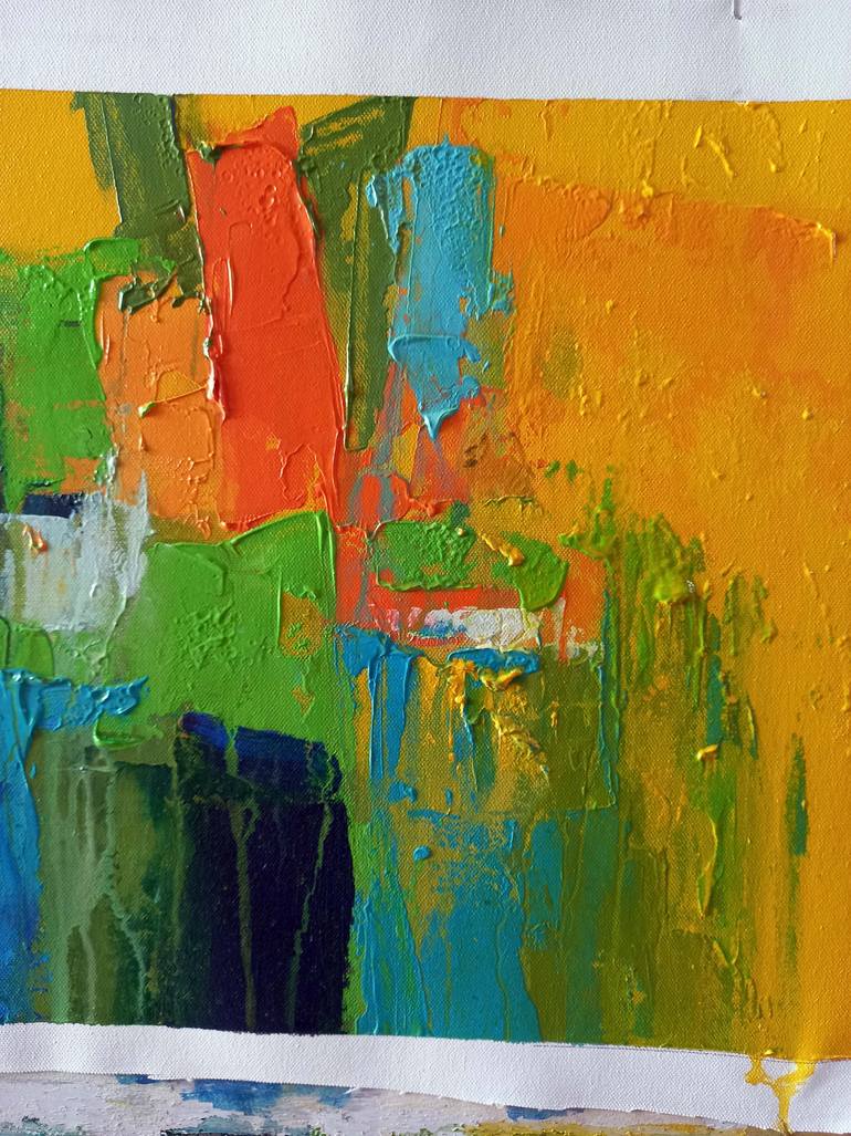 Original Abstract Landscape Painting by Abhishek Kumar