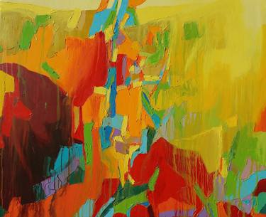 Original Abstract Cities Paintings by Abhishek Kumar