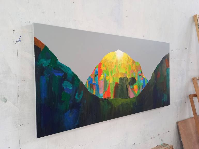 Original Abstract Travel Painting by Abhishek Kumar