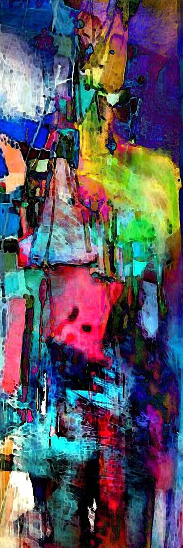 Original Abstract Expressionism Abstract Mixed Media by Abhishek Kumar