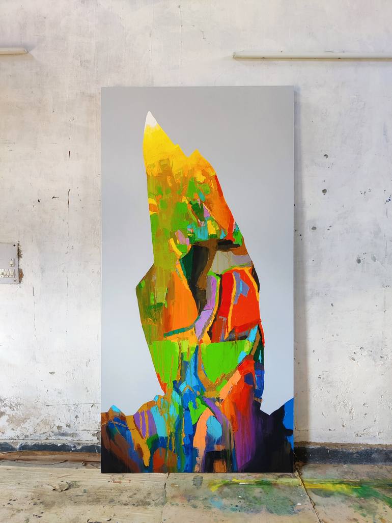 Original Abstract Religion Painting by Abhishek Kumar