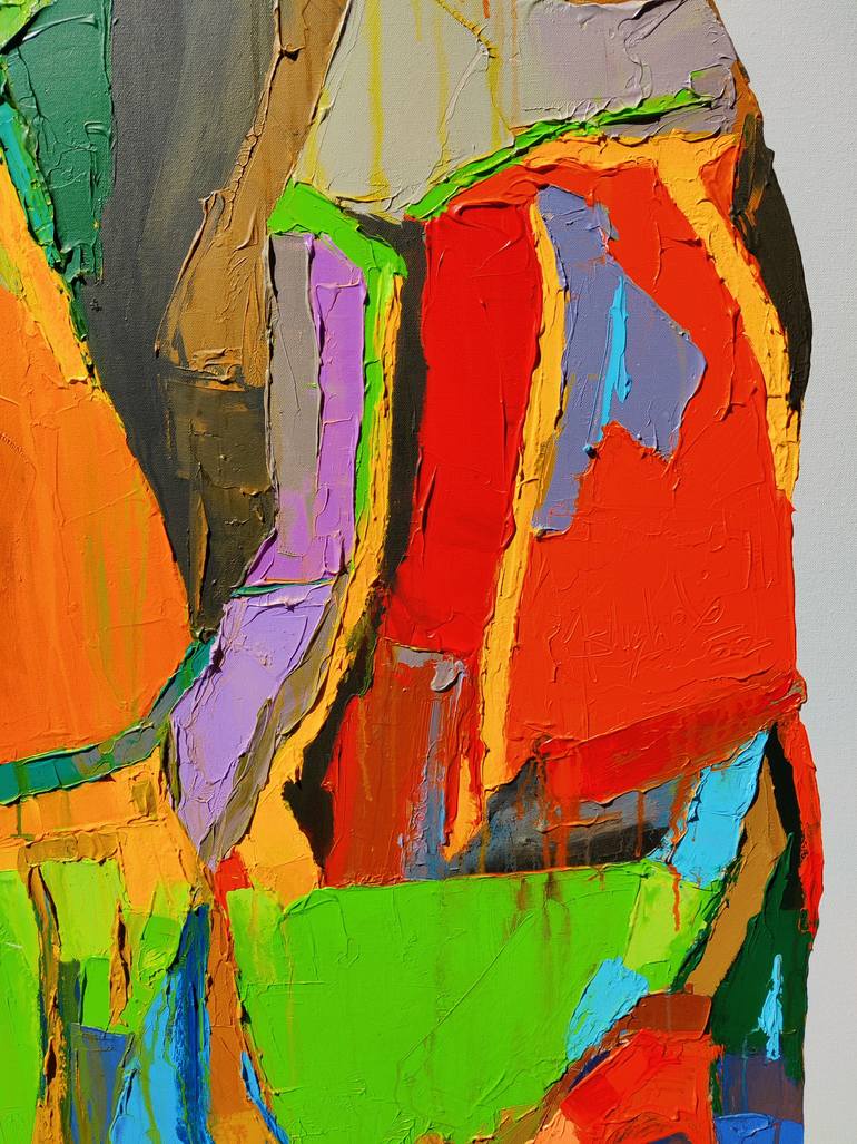 Original Abstract Religion Painting by Abhishek Kumar