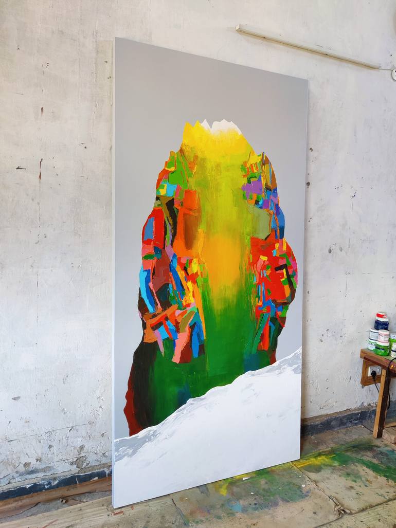 Original Abstract Religion Painting by Abhishek Kumar