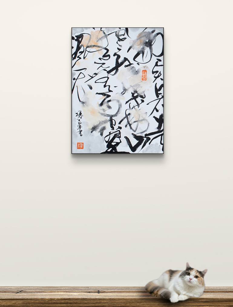 Original Abstract Expressionism Abstract Painting by Li Chen