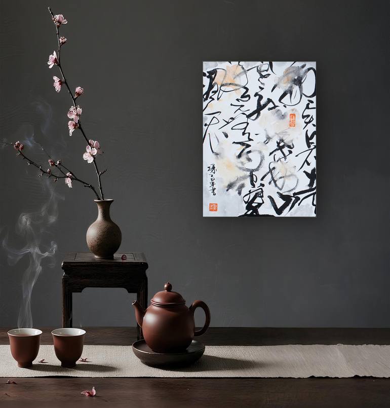 Original Abstract Expressionism Abstract Painting by Li Chen