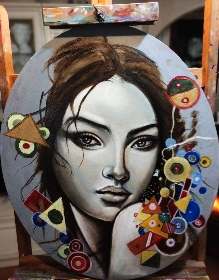 Original Abstract Expressionism Women Painting by Marco Palumbo