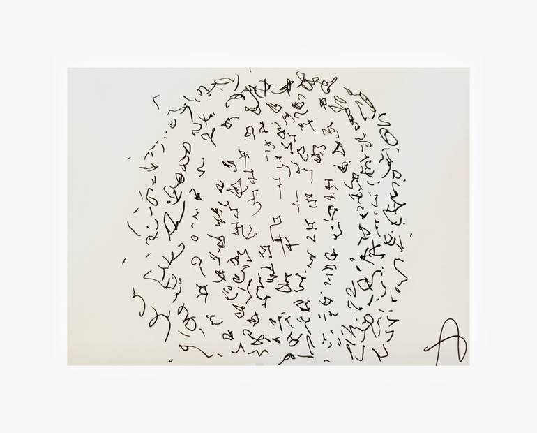 Original Surrealism Abstract Drawing by A A