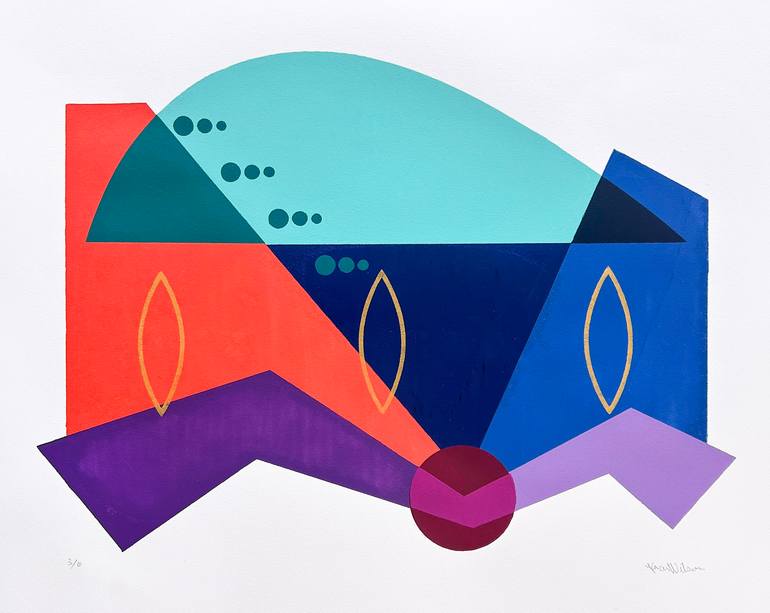 Original Abstract Printmaking by Kara Wilson | Abstract Art on Paper | Linda